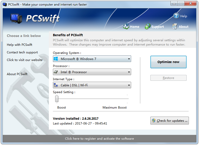 PCSwift(电脑加速软件)