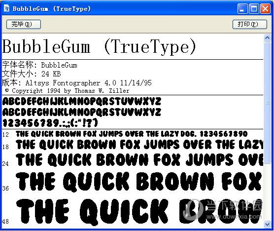 Bubblegum字体